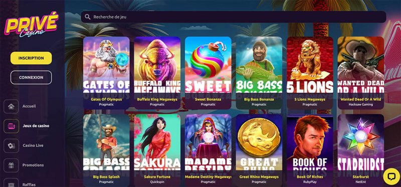 Prive casino app, privé casino